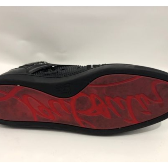 Christian Louboutin Flat Prisma Calf Black Sneaker - Picture 4 of 8